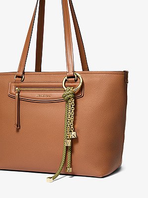 Ciondolo da borsa in tonalit&agrave; oro con cordoncino screziato