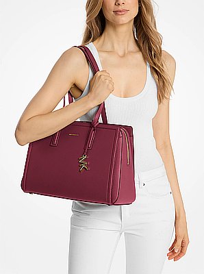 Laila Medium Leather Tote Bag