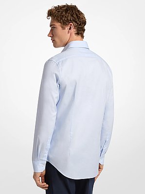 Slim-Fit Cotton Dobby Shirt