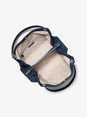 Christina Large Suede Shoulder Bag