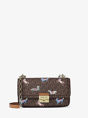 Petit sac port&eacute; &eacute;paule Tribeca &agrave; logo Signature