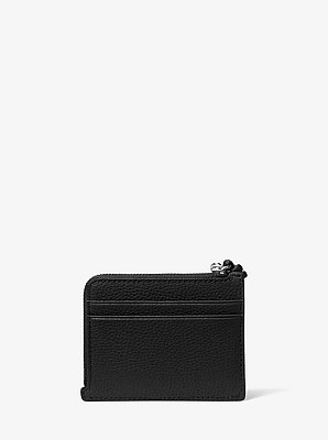 Jet Set Small Pebbled Leather Card Case Wristlet