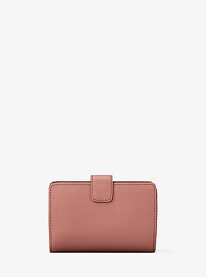 Portefeuille de taille moyenne en cuir Saffiano