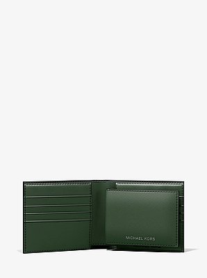 Cooper Saffiano Leather Billfold Wallet With Passcase