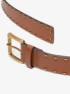 Studded Leather Belt