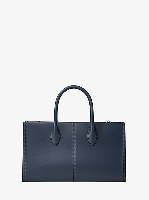 Mirella Medium Pebbled Leather Satchel