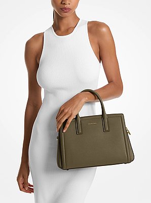 Bolso satchel Laila mediano de piel