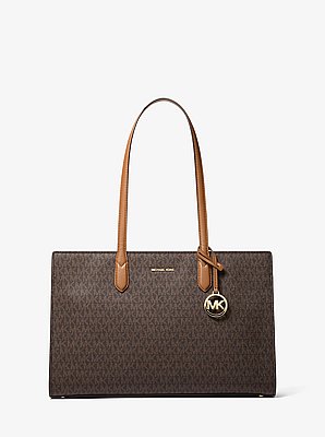 Scarlett Medium Signature Logo Tote Bag