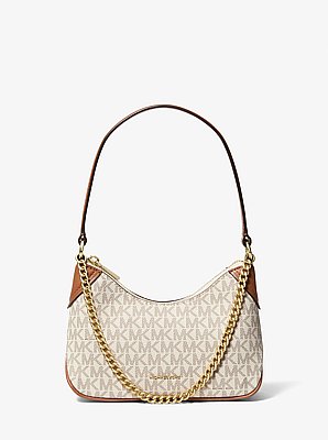 Pochette convertibile Jet Set piccola con stampa logo