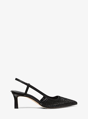 D&eacute;collet&eacute; Alora slingback in pelle scamosciata