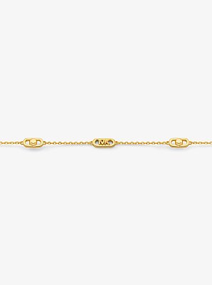 Astor Link Small Precious Metal-Plated Sterling Silver Necklace