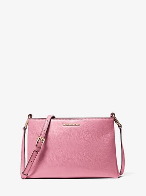 Trisha Medium Pebbled Leather Crossbody Bag