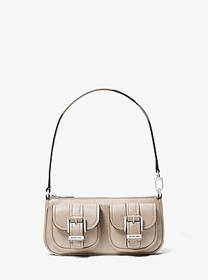 Zoe Small Pebbled Leather Pochette
