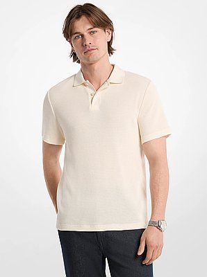 Waffle Knit Polo Shirt