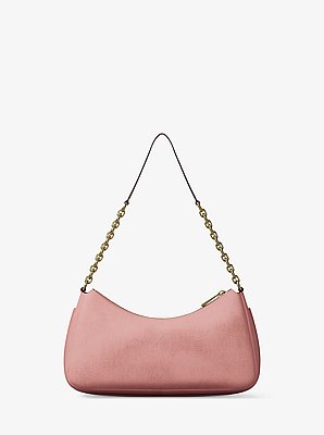 Pochette Nolita Medium aus Nubuk mit Kette