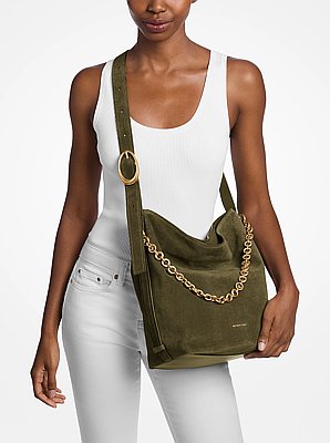 Nolita Large Suede Bucket Tote Bag