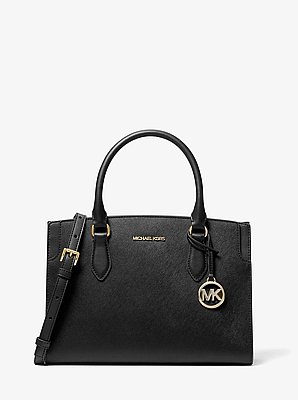 Becca Medium Saffiano Leather Satchel