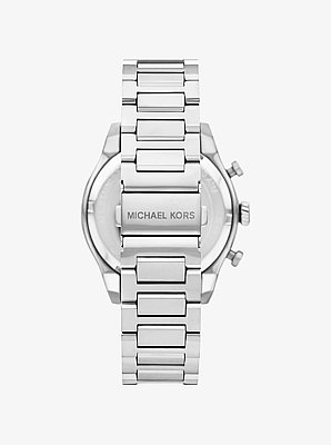 Reloj Panorama oversize en tono plateado