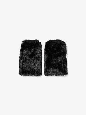 Faux Fur and Wool Leg Warmers