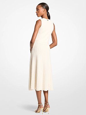 Vestido midi de tejido el&aacute;stico