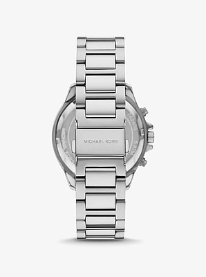 Oversized Sage Silver-Tone Watch