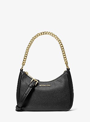 Jet Set Travel Small Pebbled Leather Convertible Crossbody Bag