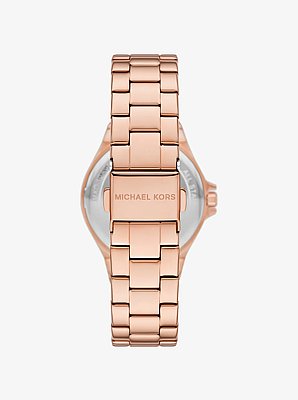 Mini Lennox Pav&eacute; Rose Gold-Tone Watch