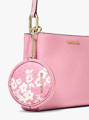 Trisha Pebbled Leather Crossbody Bag With Pouch