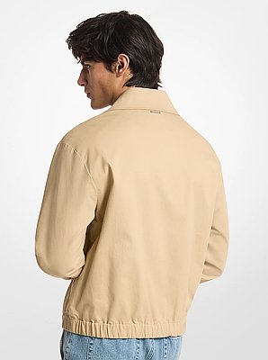 Cotton Blend Blouson Jacket