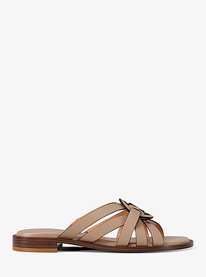 Erika Leather Slide Sandal