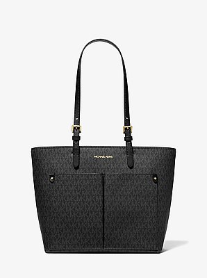 Bolso tote Jet Set mediano con logotipo y bolsillo