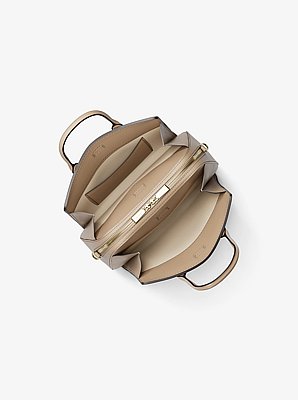 Laila Small Pebbled Leather Satchel image number 1