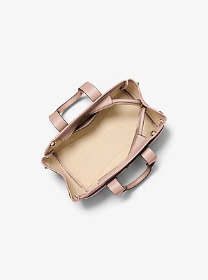 Romee Small Pebbled Leather Satchel