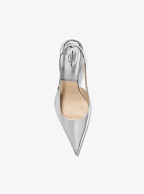 Emma Metallic Leather Slingback Pump
