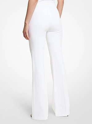 Brooke Double Crepe Sabl&eacute; Flared Pants