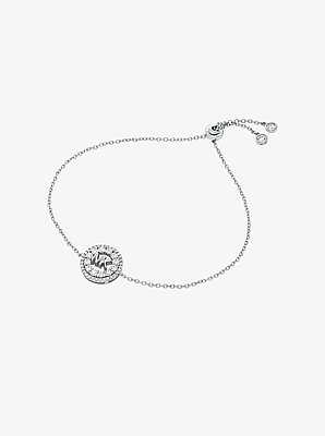 Bracciale Fulton con cursore, placcatura in metallo prezioso e logo pav&eacute;