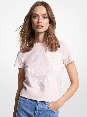 Logo Charm Print Organic Cotton T-Shirt