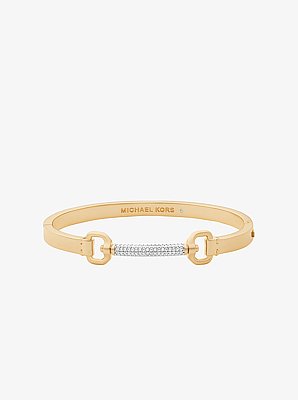 Pav&eacute; Horsebit Bangle
