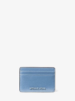 Jet Set Pebbled Leather Card Case