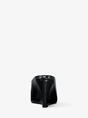Xandra Leather Wedge Mule