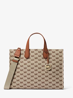 Gigi Large Logo Jacquard Tote Bag
