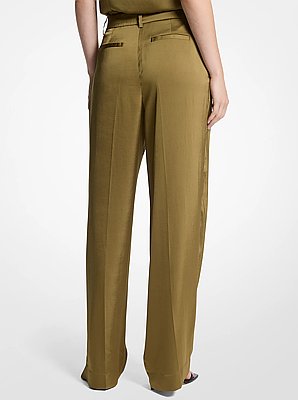 Drapey Satin Wide Leg Pants