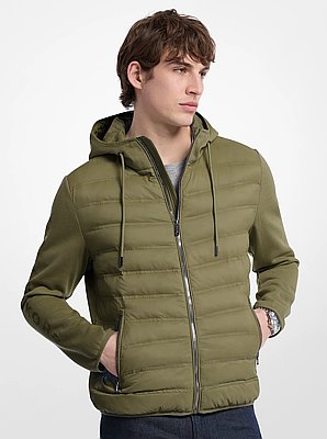 Galway Quilted Mixed-Media Jacket
