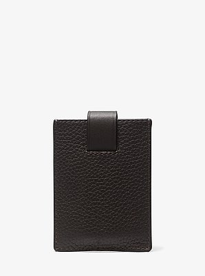 Hudson Pebbled Leather Snap Card Case