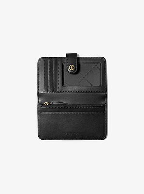 Jet Set Travel Medium Pebbled Leather Billfold Wallet