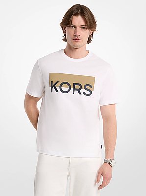 T-shirt Kors color block in cotone