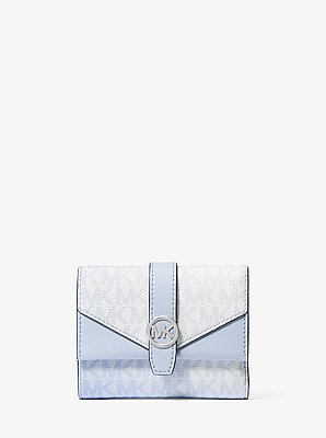 Greenwich Medium Ombr&eacute; Signature Logo Tri-Fold Wallet