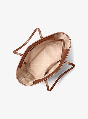 Eva Large Striped Signature Logo Tote Bag