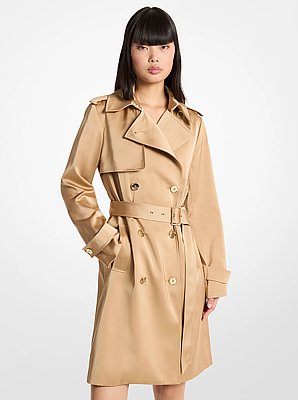 Trenchcoat aus Satin