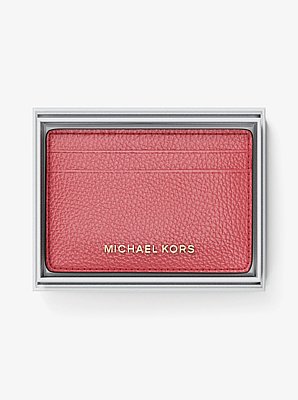 Pebbled Leather Card Case